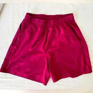 Maroon Men’s Athletic Shorts Lululemon 5” inseam